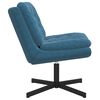 vidaXL Cadeira Relaxante Girat&oacute;ria Azul 63 x 75 x 76 cm Veludo