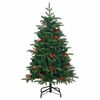 vidaXL &Aacute;rvore de Natal Artificial Verde 150 cm PVC, Metal e Pl&aacute;stico
