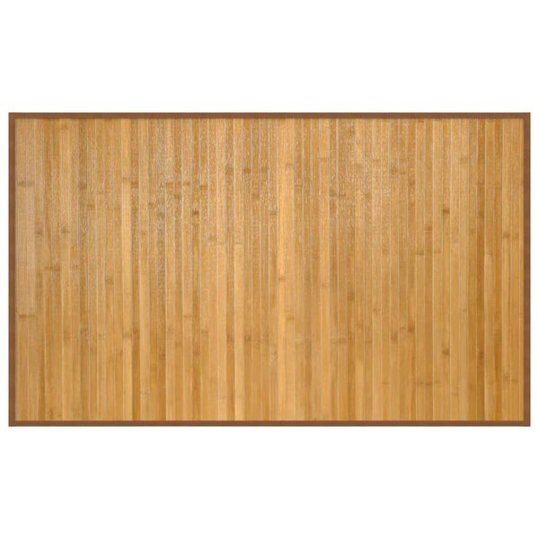 vidaXL Tapete retangular 60x100 cm bambu cor natural