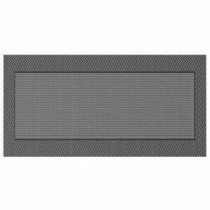 vidaXL Tapete para Outdoor Chevron ARAKIL Preto e Cinza 600 &times; 300 cm