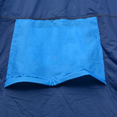 vidaXL Tenda de campismo 9 pessoas tecido azul escuro e azul