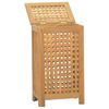 vidaXL Cesta de Lavanderia Natural Madeira de Teca S&oacute;lida