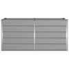 vidaXL Floreira Cinzento-claro 160 x 80 x 75 cm A&ccedil;o