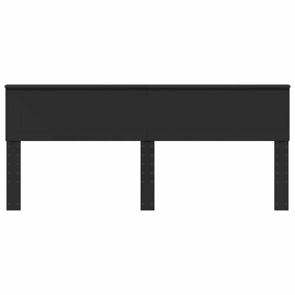 vidaXL Cabeceira Carvalho Preto 200 cm Madeira processada