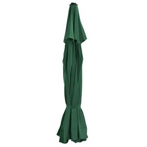 vidaXL Tecido de substitui&ccedil;&atilde;o p/ guarda-sol de exterior 515 cm verde