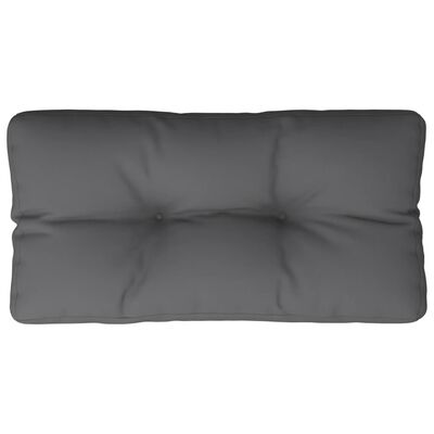 vidaXL Almofadão para sofá de paletes 70x40x12 cm tecido antracite