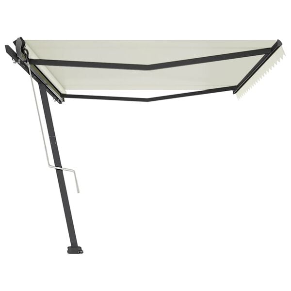 vidaXL Toldo automático independente 500x350 cm cor creme