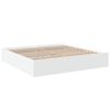 vidaXL Estrutura de cama 180x200 cm derivados de madeira branco