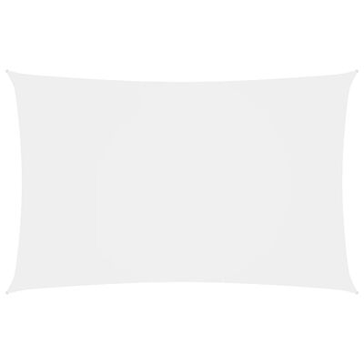 vidaXL Para-sol estilo vela tecido oxford retangular 2x4,5 m branco