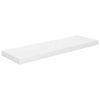 vidaXL Prateleiras de parede suspensas 4 pcs 80x23,5x3,8cm MDF branco