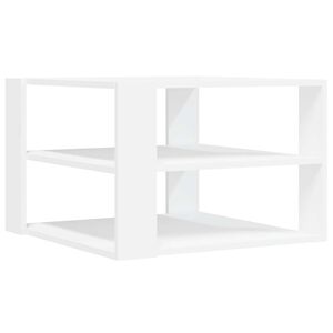 vidaXL Mesa de centro 58x58x40 cm derivados de madeira branco