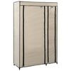 vidaXL Roupeiro dobr&aacute;vel 110x45x175 cm tecido creme
