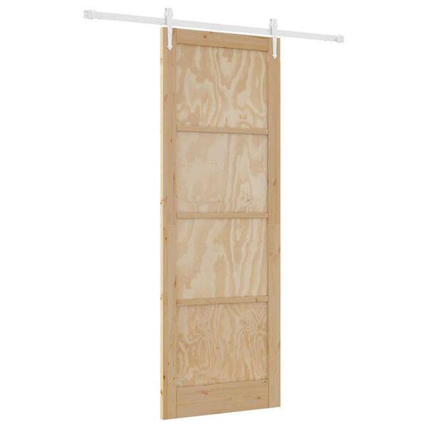 vidaXL Porta Deslizante ORKDAL Castanho 83 x 232 cm