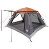 vidaXL Barraca Instant&acirc;nea Cinza e Laranja 205 x 205 x 143 cm A&ccedil;o
