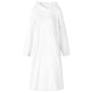 vidaXL Sweatshirt manta Branco l Flanela