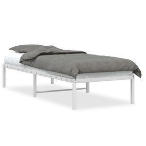 vidaXL Estrutura de cama 80x200 cm metal branco