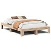 vidaXL Cama sem colch&atilde;o 120x190 cm madeira de pinho maci&ccedil;a