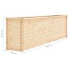 vidaXL Canteiro elevado para jardim 300x50x80,5 cm pinho 19 mm