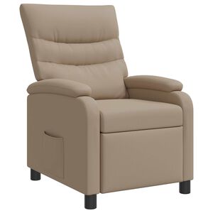 vidaXL Reclin&aacute;vel Cappuccino Couro Sint&eacute;tico