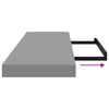 vidaXL Prateleiras parede suspensas 4 pcs 80x23,5x3,8cm MDF cinzento