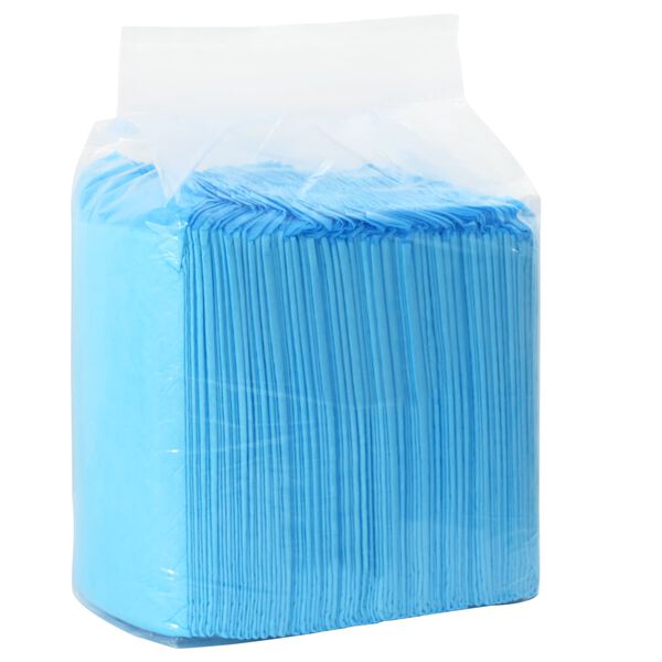 vidaXL Pad de Treinamento para Pets 100 pcs Azul e Branco 120 x 80 cm