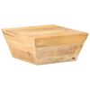 vidaXL Mesa de centro em forma de V 66x66x30 cm mangueira maci&ccedil;a