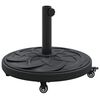 vidaXL Base para chap&eacute;u de sol 15.35 kg Preto Ferro Circular
