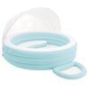 INTEX Flutua&ccedil;&atilde;o Lounge com Toldo Azul Claro e Branco PVC