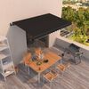 vidaXL Toldo retr&aacute;til autom&aacute;tico 400x350 cm antracite