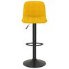 vidaXL Bancos de bar 2 pcs veludo amarelo