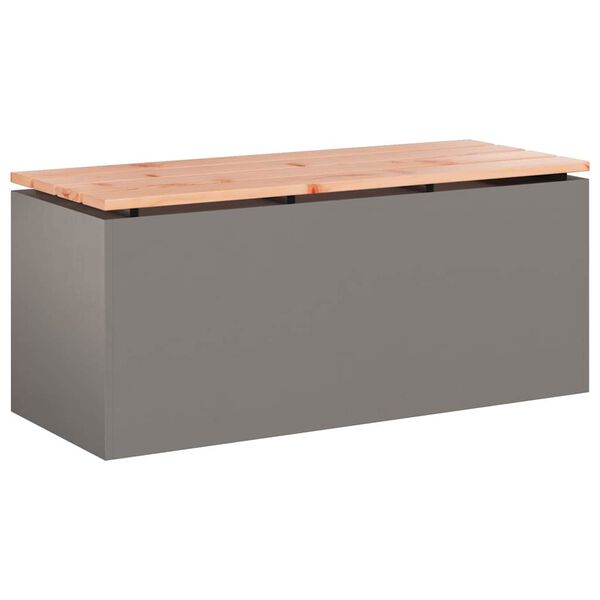 vidaXL Banco de jardim Ferro Enferrujado 100 x 40 x 43 cm A&ccedil;o corten