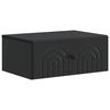 vidaXL Gabinete de Canto Montado na Parede Preto 49 x 34,5 x 20 cm