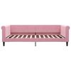 vidaXL Sof&aacute;-cama 100x200 cm veludo rosa