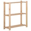 vidaXL Unidade arruma&ccedil;&atilde;o 3 prateleiras 80x28,5x90 cm pinho maci&ccedil;o