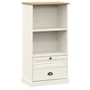 vidaXL Estante VIGO 60x35x114,5 cm madeira de pinho maci&ccedil;a branco