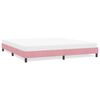 vidaXL Estrutura de cama sem colch&atilde;o 180x220 cm veludo rosa