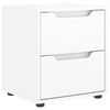 vidaXL Mesa de cabeceira VISNES derivados de madeira branco 45x40x50cm
