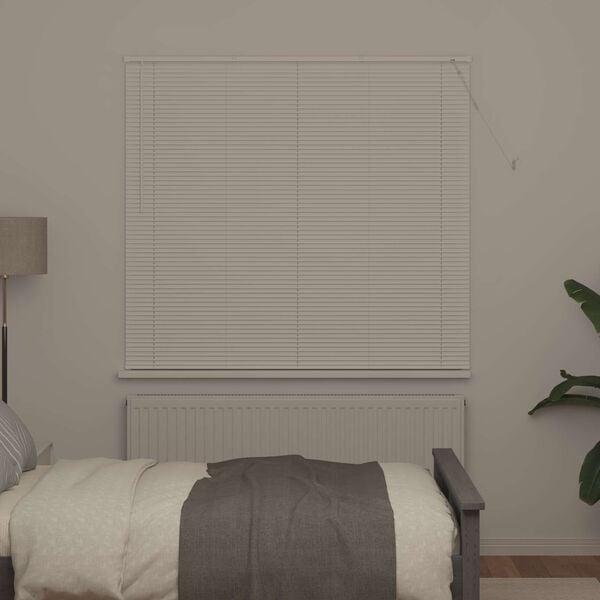 vidaXL Cortina Veneziana Manual Ajust&aacute;vel Branco 150 x 140 cm PVC