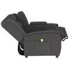 vidaXL Poltrona massagem 4 lug. reclin&aacute;vel c/suporte copo cinza-escuro