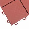 vidaXL Telha de Deck 10 pcs Vermelho 30,5 x 30,5 x 2,2 cm