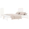 vidaXL Estrutura sof&aacute;-cama de puxar 2x(90x190) cm pinho maci&ccedil;o branco