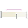 vidaXL Toldo lateral retr&aacute;til para p&aacute;tio 60x300 cm creme