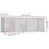 vidaXL Canil de exterior 6x2x2 m a&ccedil;o galvanizado prateado