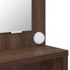 vidaXL Mesas de Maquiagem para Quarto com gaveta Carvalho Marrom
