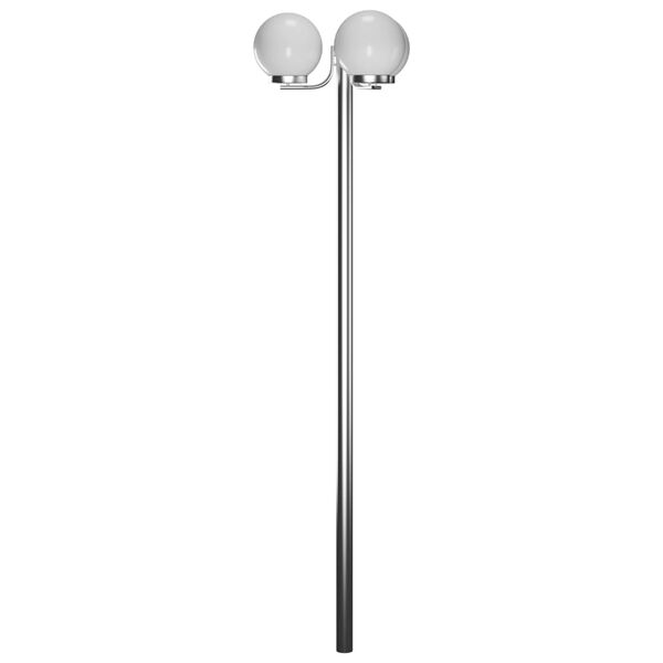 vidaXL Poste de luz para jardim com 3 lâmpadas 220 cm