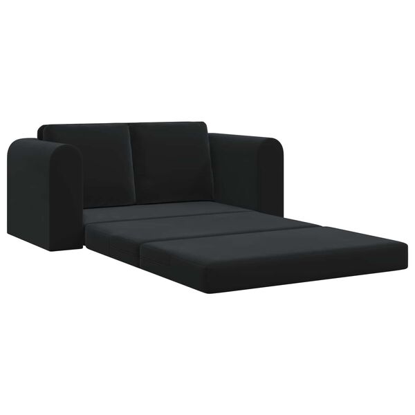 vidaXL Sof&aacute;-Cama 60cm Preto Veludo