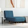 vidaXL Chaise longue veludo azul