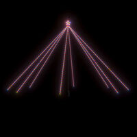 vidaXL Iluminação p/ árvore de Natal int/ext 800 LEDs 5 m colorido