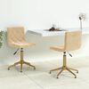 vidaXL Cadeiras de jantar girat&oacute;rias 2 pcs veludo cor creme