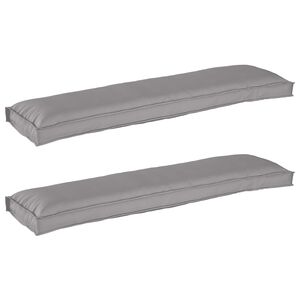 vidaXL Conjunto de Almofadas para Palete 2 unid. Tecido Oxford Cinzeto